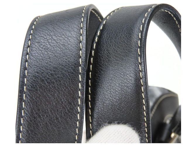 Céline Celine Macadam Canvas Leder Tote Bag Braun Schwarz - Ansicht 11