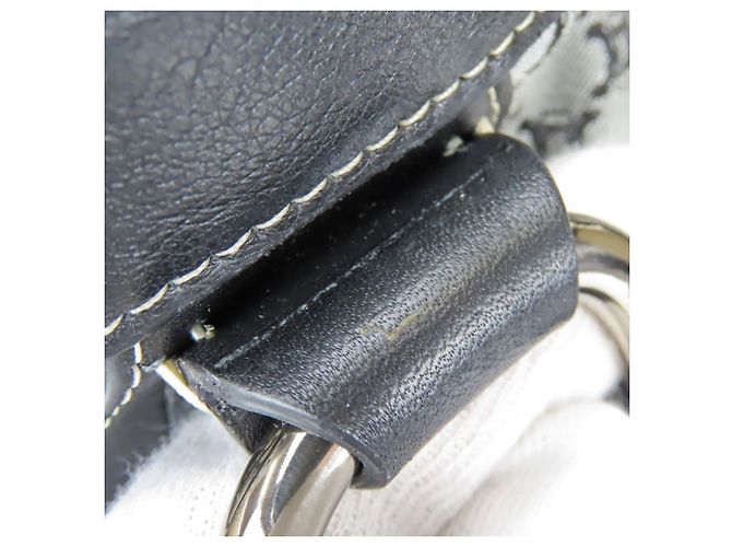 Céline Celine Macadam Canvas Leder Tote Bag Braun Schwarz - Ansicht 13