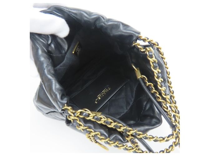 Chanel 22 Mini Handtasche AS3980 Schwarz - Ansicht 12