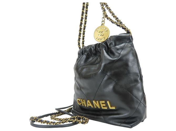 Chanel 22 Mini Handtasche AS3980 Schwarz - Ansicht 3