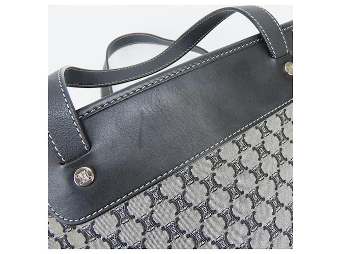 Céline Borsa Tote Celine Macadam Marrone Nero - vista 22