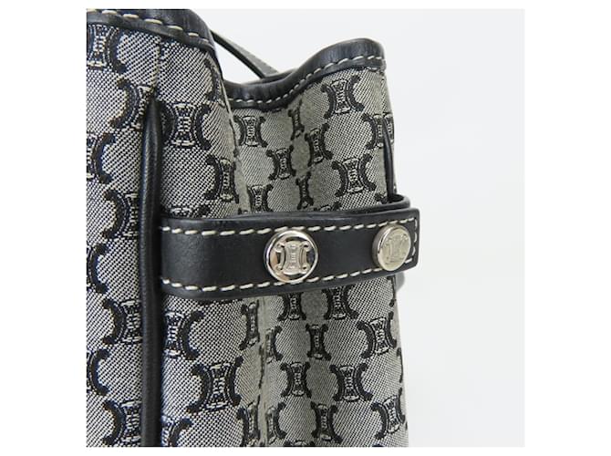 Céline Borsa Tote Celine Macadam Marrone Nero - vista 8