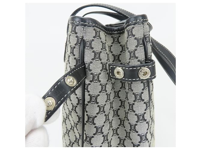 Céline Borsa Tote Celine Macadam Marrone Nero - vista 9