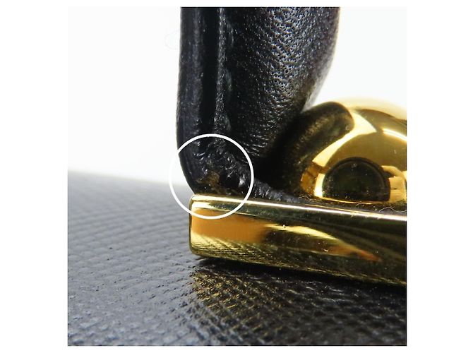 Borsa a mano in pelle Gancini Salvatore Ferragamo Nero - vista 16