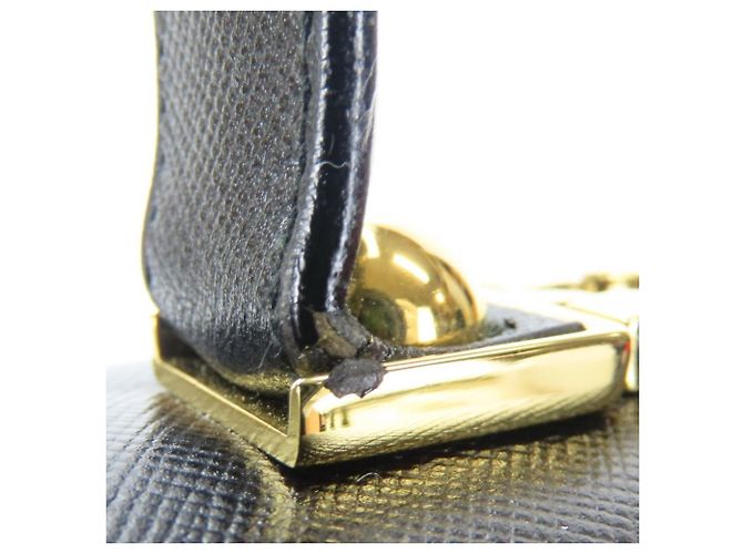 Borsa a mano in pelle Gancini Salvatore Ferragamo Nero - vista 17