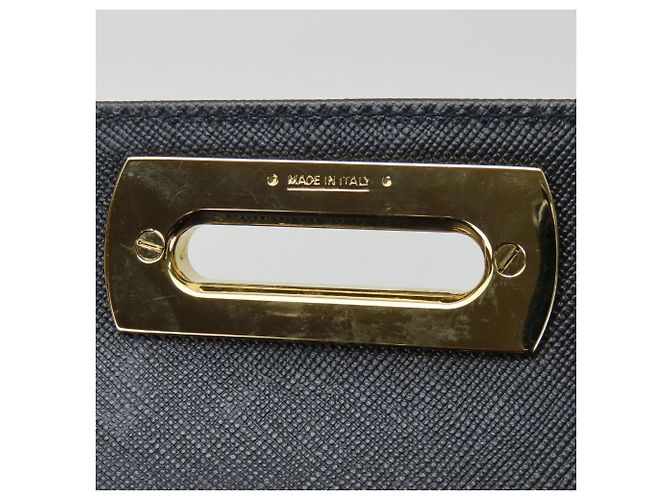 Borsa a mano in pelle Gancini Salvatore Ferragamo Nero - vista 22