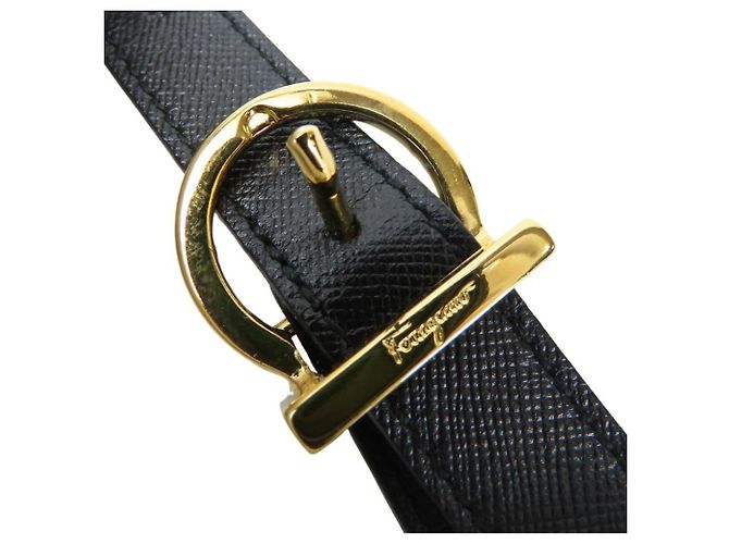 Borsa a mano in pelle Gancini Salvatore Ferragamo Nero - vista 33