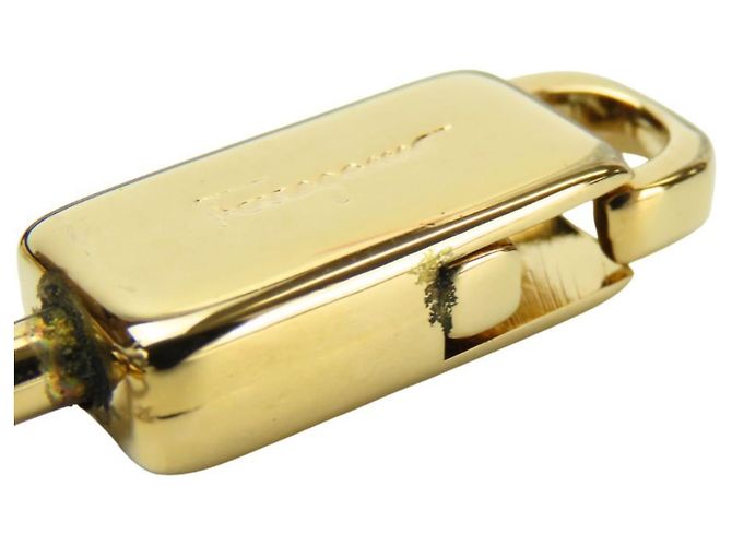 Borsa a mano in pelle Gancini Salvatore Ferragamo Nero - vista 35