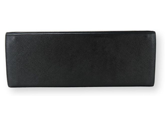 Borsa a mano in pelle Gancini Salvatore Ferragamo Nero - vista 5