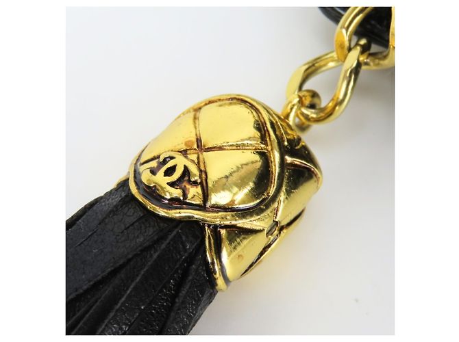 Borsa a tracolla Chanel in agnello nero - vista 15