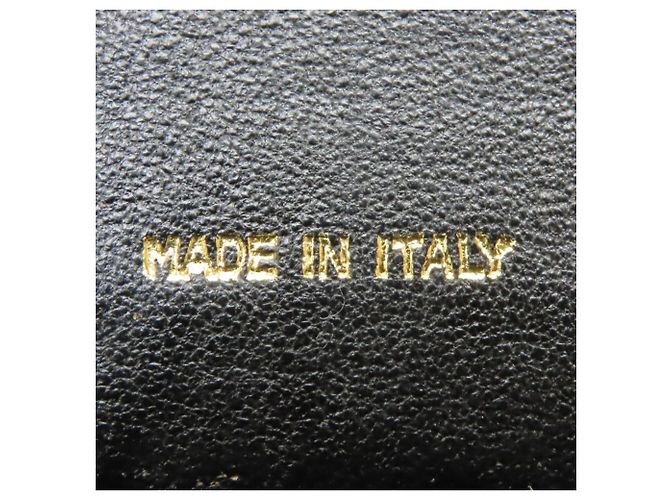 Borsa a tracolla Chanel in agnello nero - vista 24