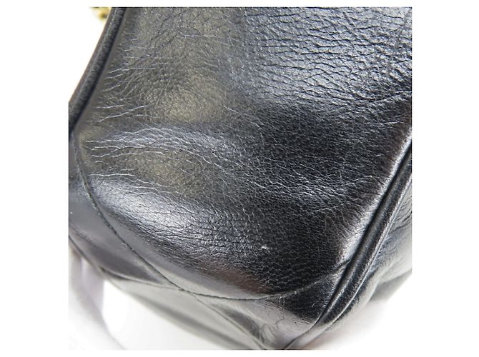 Borsa a tracolla Chanel in agnello nero - vista 8
