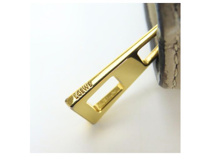 Loewe Bi-fold Wallet aus grauem Leder - Ansicht 18