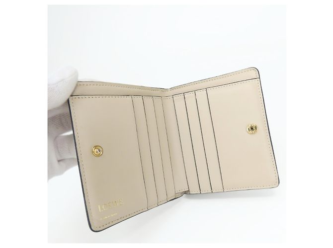 Loewe Bi-fold Wallet aus grauem Leder - Ansicht 9