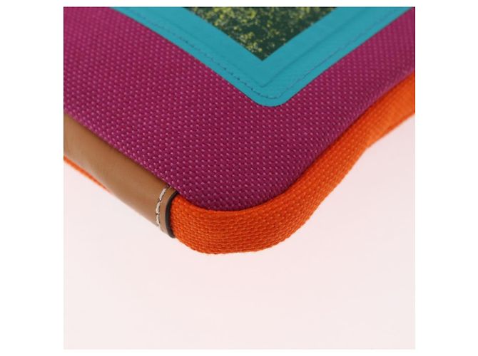 LOEWE Shoulder Pouch Shoulder Bag Canvas Multicolor Silver Auth bs35249M Argento Multicolore - vista 14