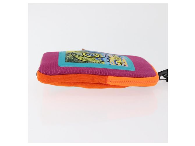 LOEWE Shoulder Pouch Shoulder Bag Canvas Multicolor Silver Auth bs35249M Argento Multicolore - vista 3