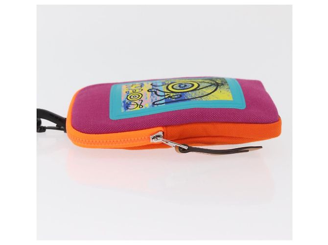 LOEWE Shoulder Pouch Shoulder Bag Canvas Multicolor Silver Auth bs35249M Argento Multicolore - vista 4