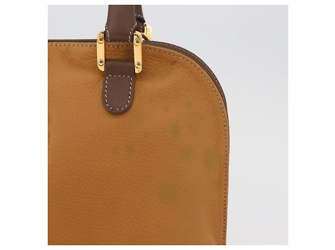 Borsa a mano LOEWE Anagram in pelle 2way Marrone Oro Auth 180138A D'oro - vista 2