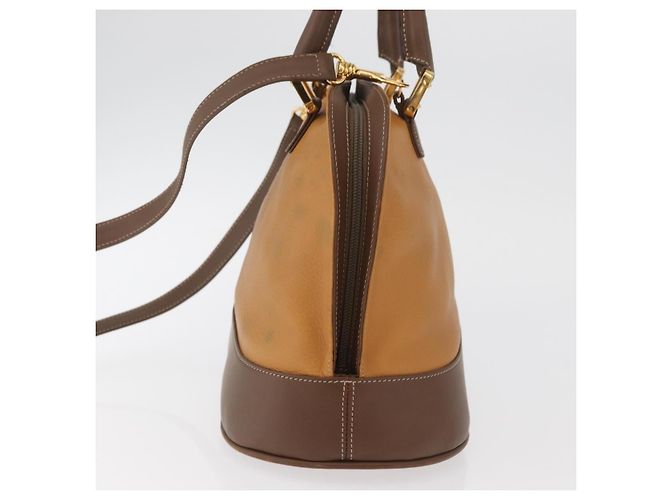 Borsa a mano LOEWE Anagram in pelle 2way Marrone Oro Auth 180138A D'oro - vista 4