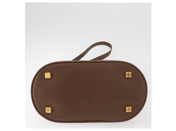 Borsa a mano LOEWE Anagram in pelle 2way Marrone Oro Auth 180138A D'oro - vista 6