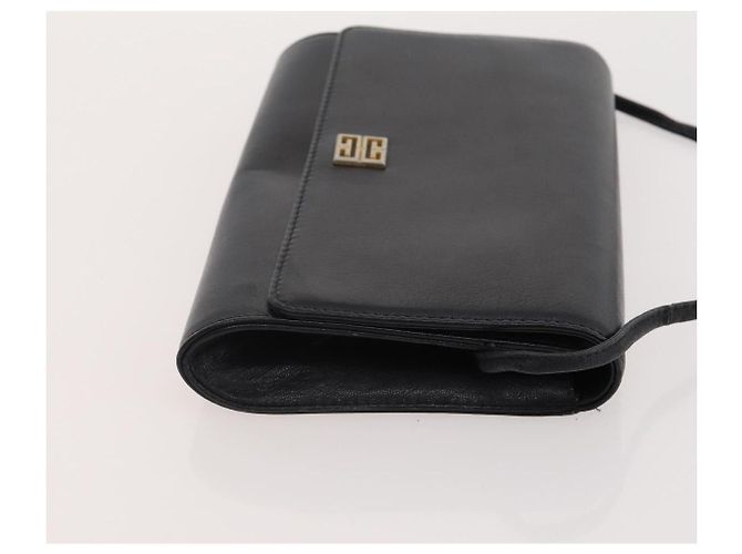 Borsa a Spalla GIVENCHY Barry in Pelle 4 Set Nero Oro Argento Auth bs35228 D'oro - vista 10