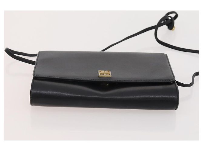 Borsa a Spalla GIVENCHY Barry in Pelle 4 Set Nero Oro Argento Auth bs35228 D'oro - vista 12