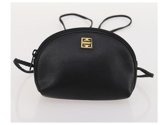 Borsa a Spalla GIVENCHY Barry in Pelle 4 Set Nero Oro Argento Auth bs35228 D'oro - vista 14