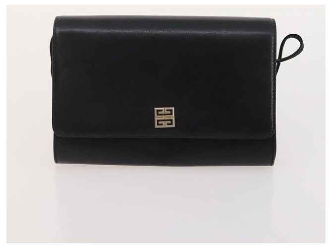 Borsa a Spalla GIVENCHY Barry in Pelle 4 Set Nero Oro Argento Auth bs35228 D'oro - vista 8