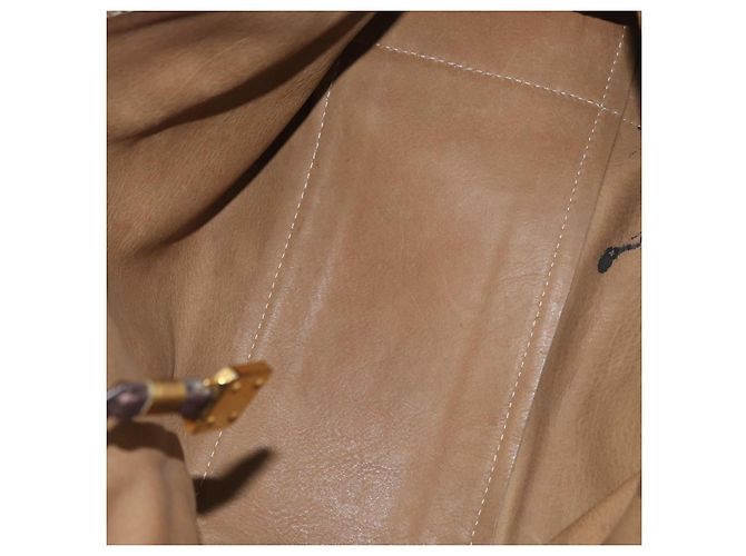 Borsa LOEWE Amazona 32 in scamosciato marrone oro Auth 181358 D'oro - vista 11