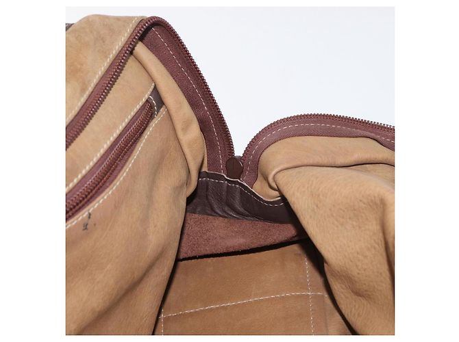 Borsa LOEWE Amazona 32 in scamosciato marrone oro Auth 181358 D'oro - vista 19