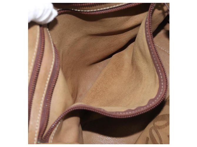 Borsa LOEWE Amazona 32 in scamosciato marrone oro Auth 181358 D'oro - vista 22