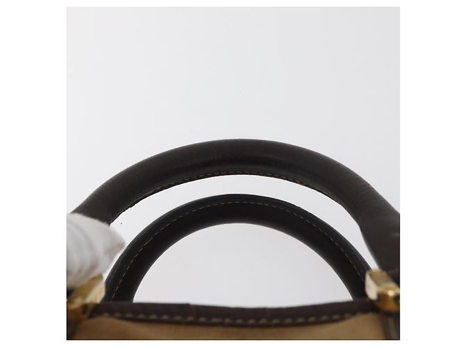 Borsa LOEWE Amazona 32 in scamosciato marrone oro Auth 181358 D'oro - vista 9