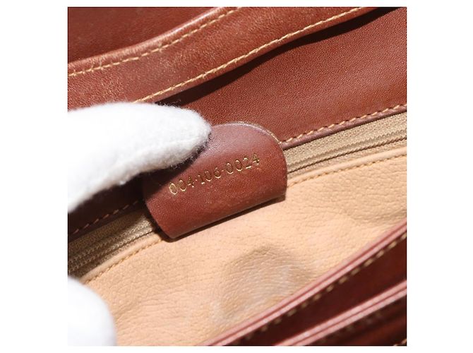 Borsa a tracolla GUCCI Micro GG Supreme PVC Beige Gold 004 106 0024 Auth ka4373 D'oro - vista 24