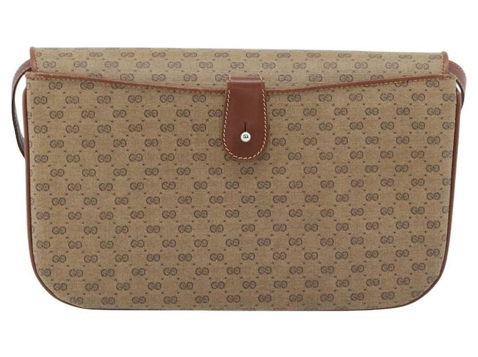 Borsa a tracolla GUCCI Micro GG Supreme PVC Beige Gold 004 106 0024 Auth ka4373 D'oro - vista 3