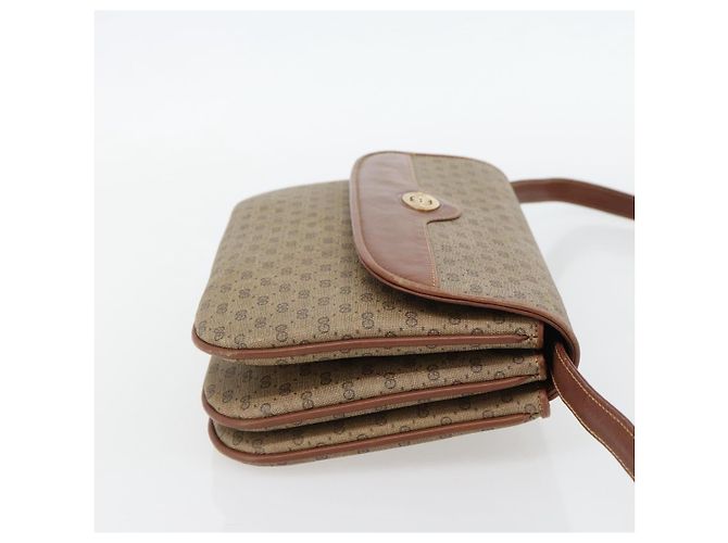 Borsa a tracolla GUCCI Micro GG Supreme PVC Beige Gold 004 106 0024 Auth ka4373 D'oro - vista 5