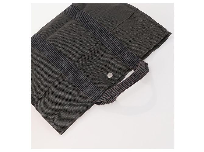 Hermès HERMES Tote Bag Canvas 3 Set Black Gray Auth BA12667 Braun Schwarz - Ansicht 13
