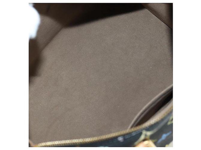 LOUIS VUITTON Borsa Monogram Multicolor Speedy 30 Black M92642 Auth BA12818V Nero - vista 10