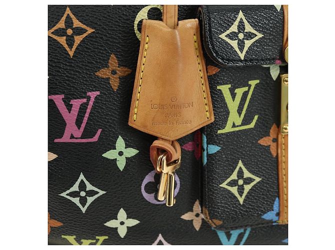 LOUIS VUITTON Borsa Monogram Multicolor Speedy 30 Black M92642 Auth BA12818V Nero - vista 20