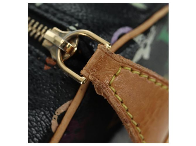LOUIS VUITTON Borsa Monogram Multicolor Speedy 30 Black M92642 Auth BA12818V Nero - vista 9