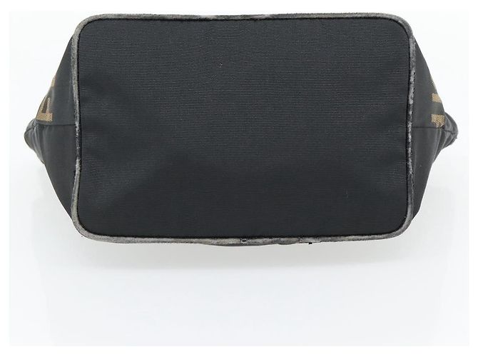 Borsa FENDI in nylon nero argento Auth bs35293 - vista 9