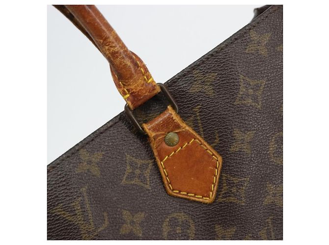 LOUIS VUITTON Monogram Sac Plat Hand Bag M51140 LV Auth bs35196 Monogramma - vista 10