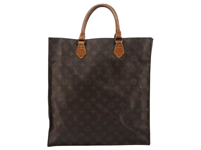 LOUIS VUITTON Monogram Sac Plat Hand Bag M51140 LV Auth bs35196 Monogramma - vista 13