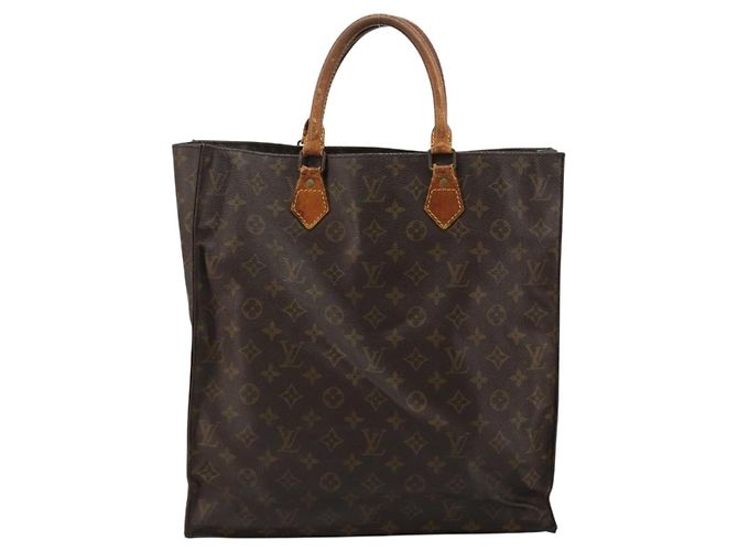 LOUIS VUITTON Monogram Sac Plat Hand Bag M51140 LV Auth bs35196 Monogramma - vista 2