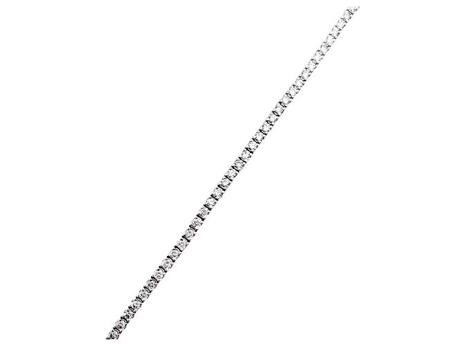 Autre Marque Bracciale linea, oro bianco e diamanti. - vista 3