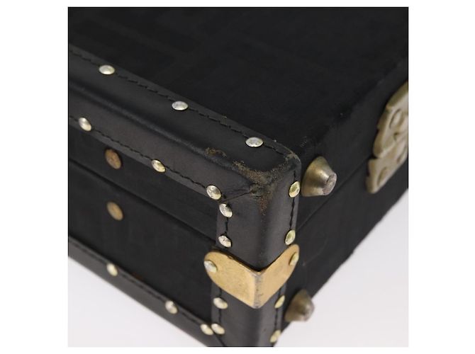 FENDI Zucca Canvas Trunk Black Auth 179960A Nero - vista 10