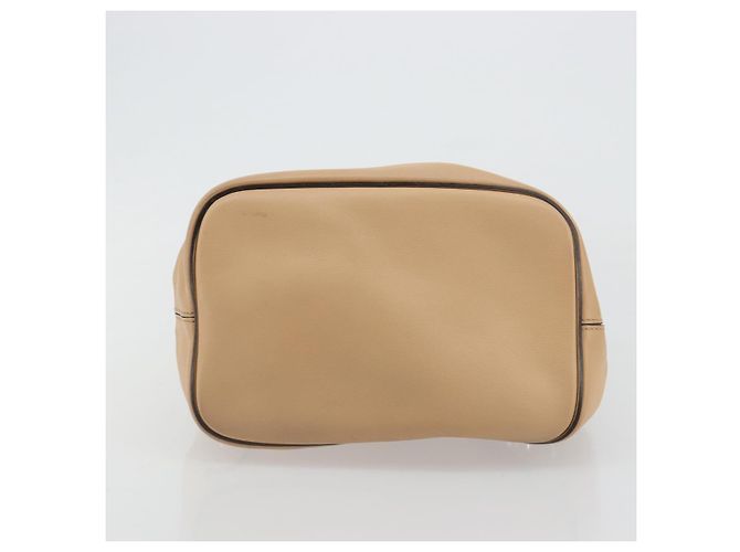 Chloé Zaino Chloe Fay Suede Beige Gold Auth BA12922 D'oro - vista 11