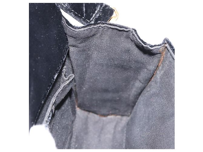 Borsa a Spalla Gianni Versace Velluto Nero Oro Auth BA12750A D'oro - vista 19