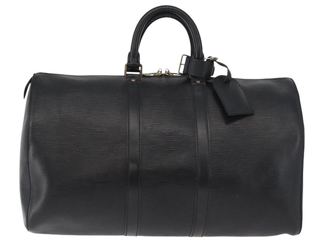 LOUIS VUITTON Epi Keepall 45 Boston Bag Black M42972 LV Auth 179739A Nero - vista 13
