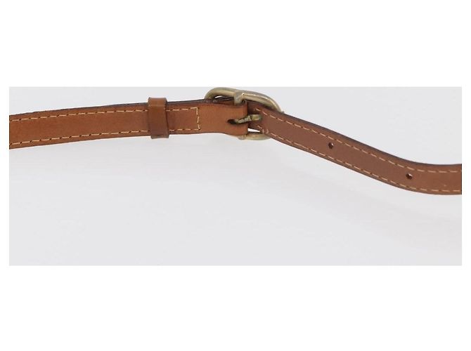 Céline Borsa a tracolla CELINE Macadam Canvas PVC Pelle Marrone Oro Auth bs35244 D'oro - vista 8