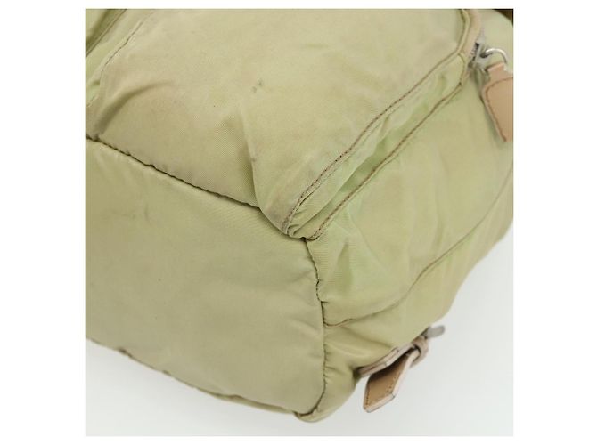 Zaino PRADA Nylon Khaki Silver Auth bs35144 Argento Cachi - vista 10
